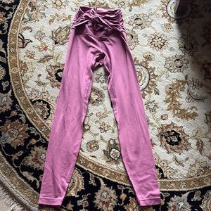 Lululemon Athletica Pink Leggings Soft Knit Tapered